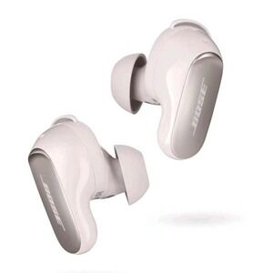 Bose QuietComfort Ultra Wireless Noise Cancelling Bluetooth Earbuds, White, Open